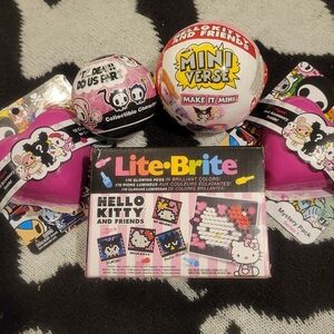TOKIDOKI + SANRIO 5 Pack of Collectible and Interactive Toys - Mini Lite Brite..